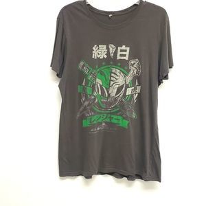 Power Rangers Green/White Power Rangers Tommy Graphic Tee Loot Crate 2015